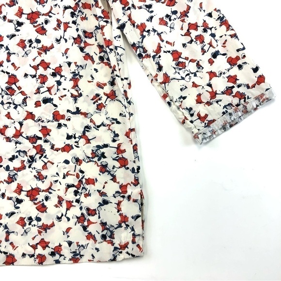 Marc Jacobs floral silk blouse 3/4 sleeve blouse Size 0 round neck - Picture 2 of 13